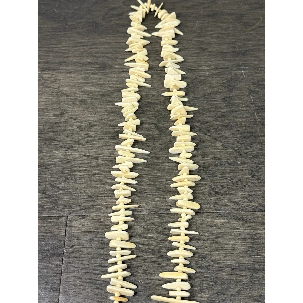 Vintage Necklace Brutalist Jewelry Bone? Tribal Dagger - Picture 5 of 5